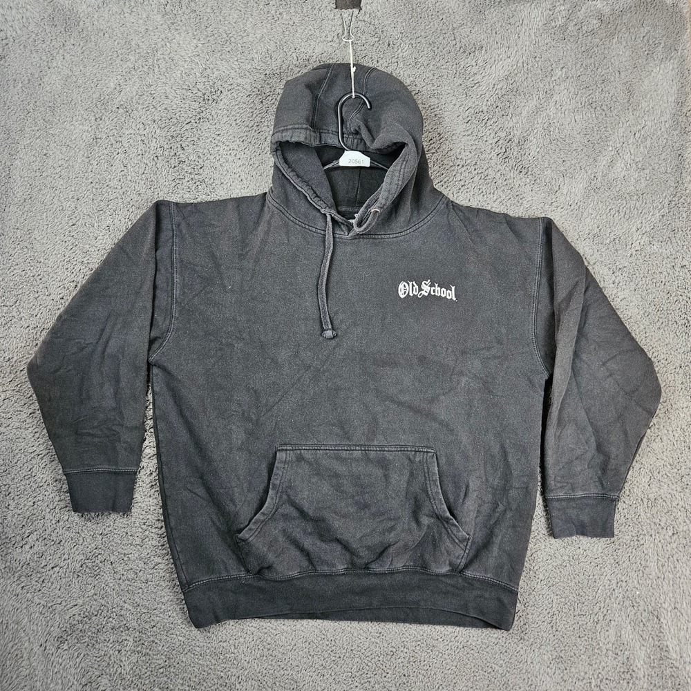 Thump Records Old‎ School Legends Lowrider Hoodie Mens 2XL Black Faded Graphic